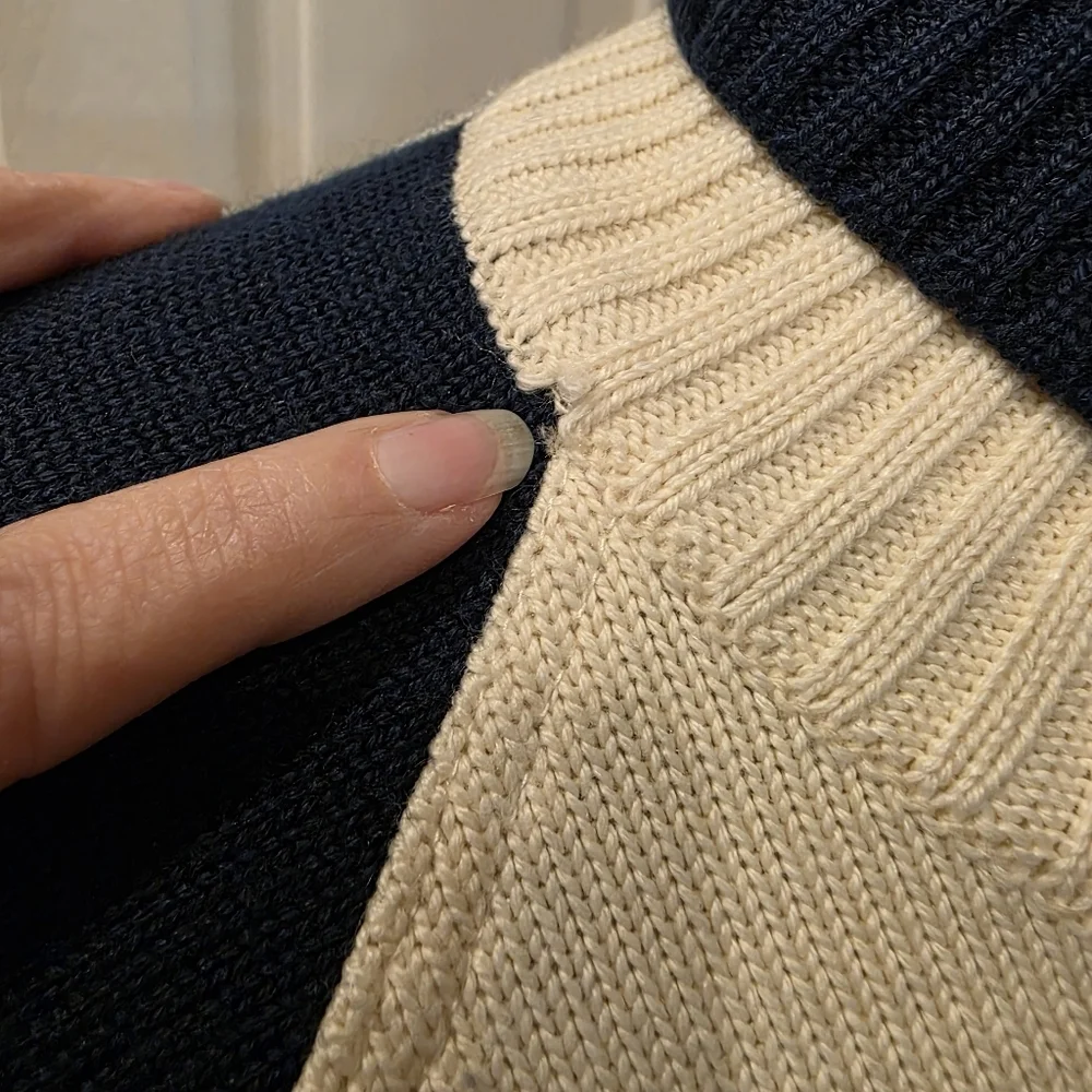Colorblock Turtleneck Sweater